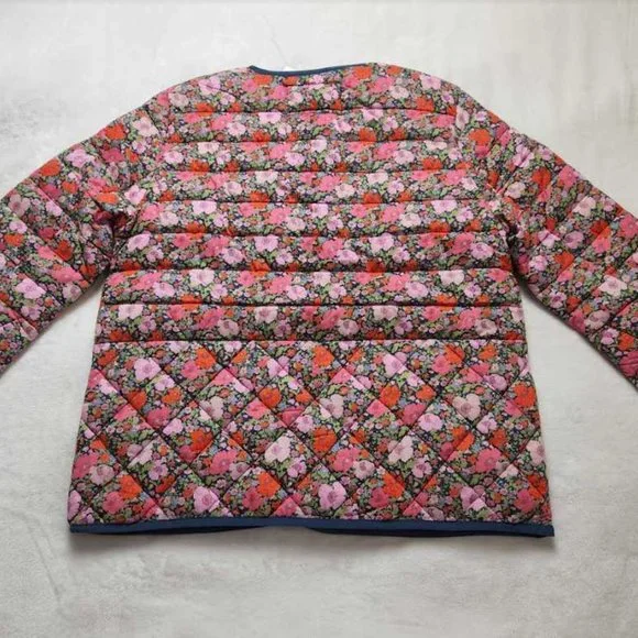 New women's S J Crew quilted lady jacket in Liberty Meadow Song floral - Picture 7 of 12